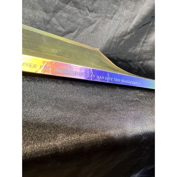 December 1988 National Geographic HOLOGRAM EARTH 🌍 / MCDONALD'S AD‎ Front/Back - Picture 10 of 16